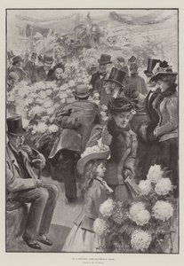 À une exposition de chrysanthèmes à la campagne - William Rainey
